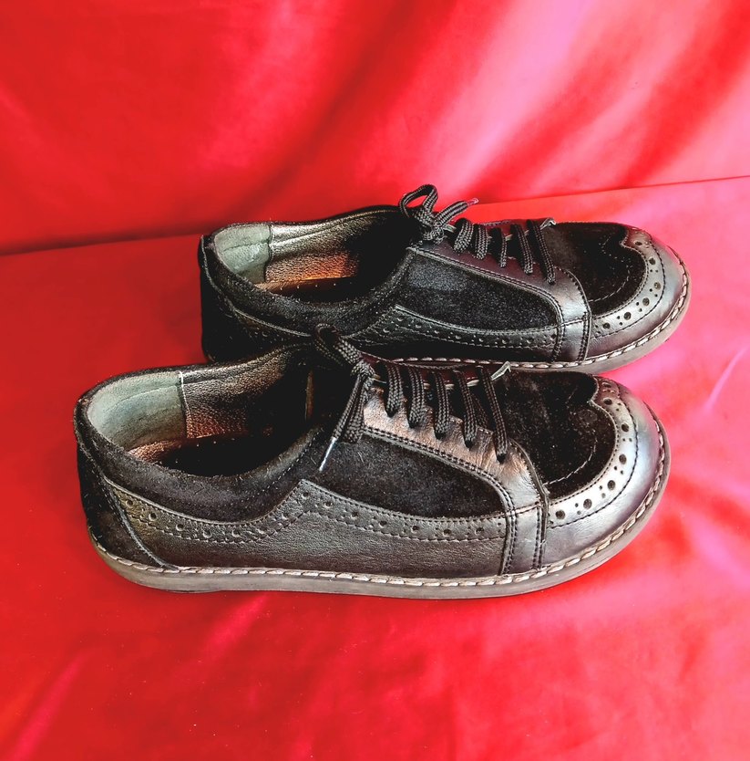 Siyah SÜET ORTOPEDİK Kadın Goth Dolgu Topuk Ayakkabı - Görsel 2