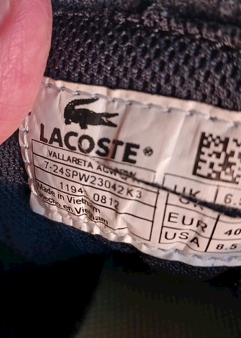 LACOSTE Erkek Spor Ayakkabı Bağcıklı 40NO ÜNİSEX - Görsel 7