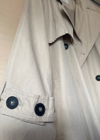 Bej Uzun Kadın Trençkot - Görsel 2