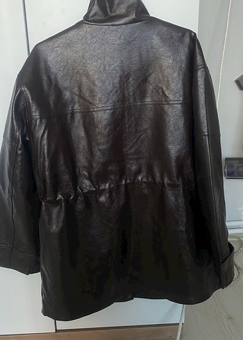 Kahverengi deri ceket - Görsel 5