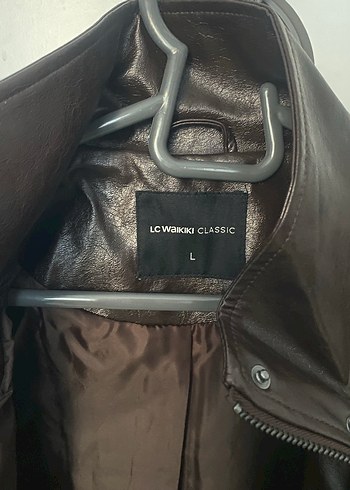 Kahverengi deri ceket - Görsel 6