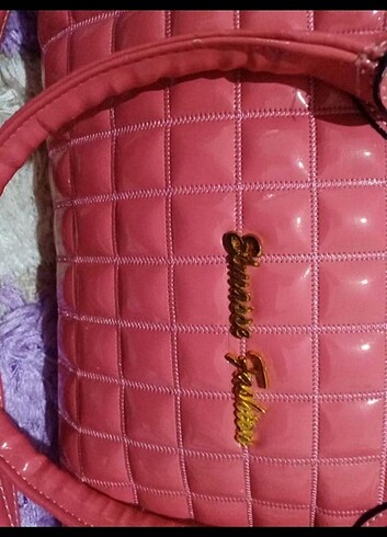  Beden pembe Renk ELMASSE FASİON Pembe kol çantası orjinal