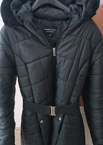 Siyah Kadın Midi Kışlık Mont - Görsel 2