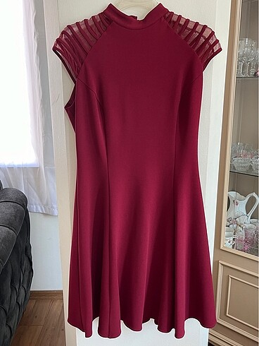 Bordo elbise