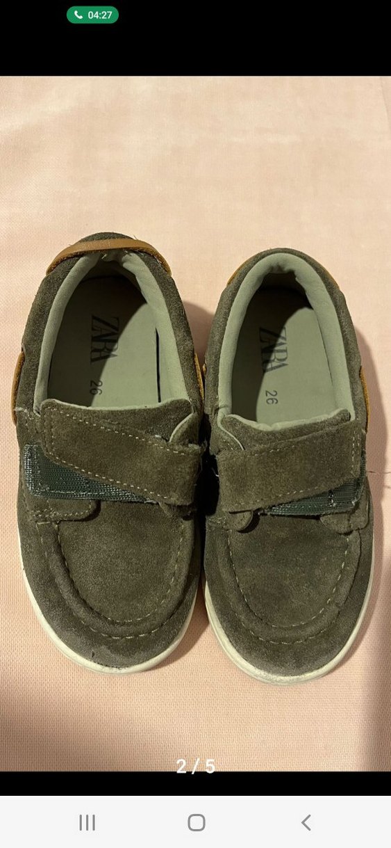 zara Kemer Detaylı Erkek Çocuk Süet Loafer - Görsel 2