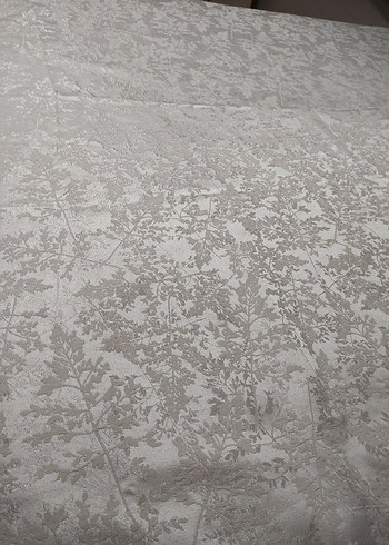 İşlemeli Mor Çiçek Desenli Perde - Görsel 5