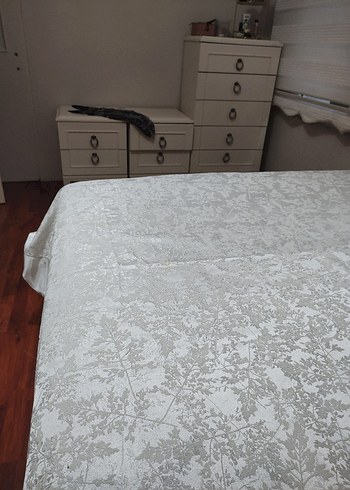 İşlemeli Mor Çiçek Desenli Perde - Görsel 3