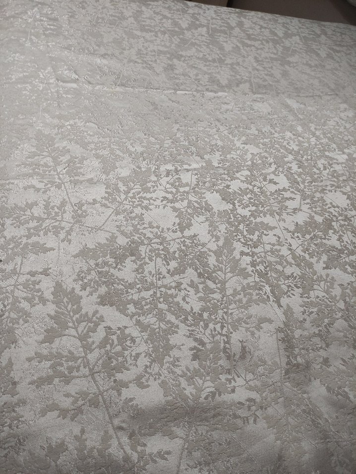 İşlemeli Mor Çiçek Desenli Perde - Görsel 5