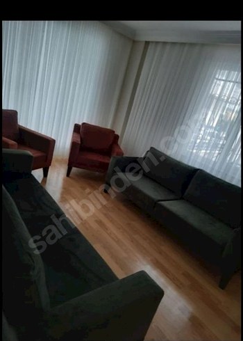 Koyu Kırmızı Modern Fon Perde - Görsel 2