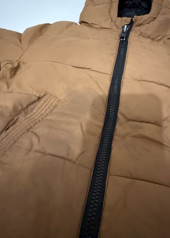 Kahverengi Kapüşonlu Erkek Çocuk Mont - Görsel 3