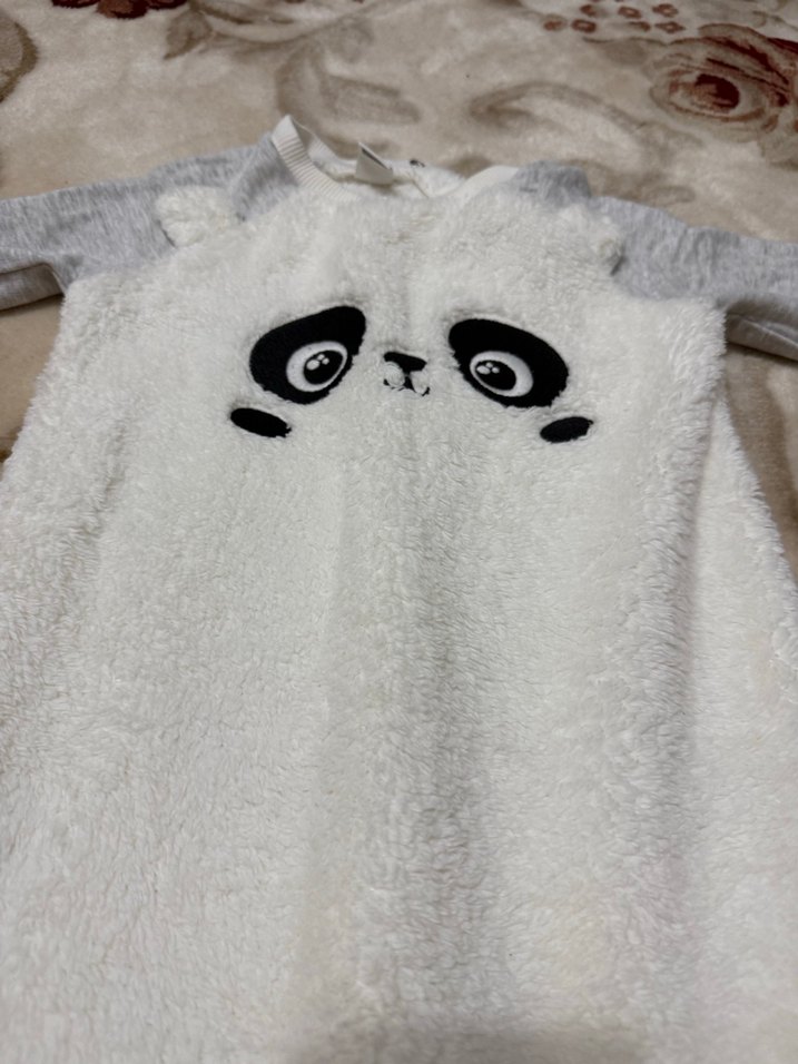 LC Waikiki Bebek Desenli Beyaz Önlük - Görsel 2