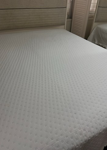 Beyaz Nakışlı Yatak Örtüsü karaca  vıona - Görsel 4