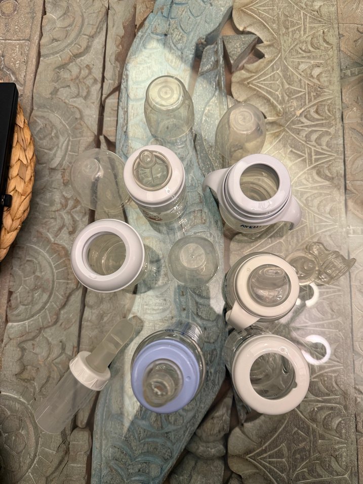 Bebek Biberon Seti, Beyaz, Çeşitli Boyutlarda - Görsel 5