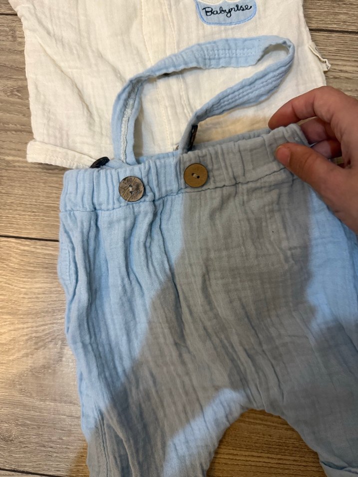 Müslin gömlekli papyonlu takım - Görsel 5