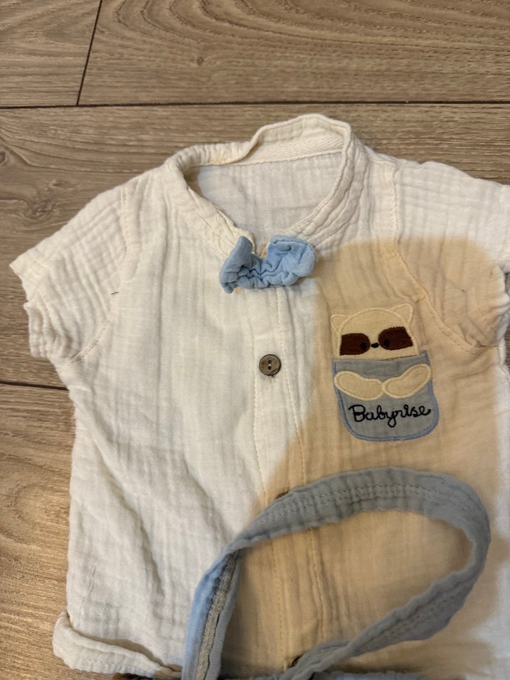 Müslin gömlekli papyonlu takım - Görsel 4