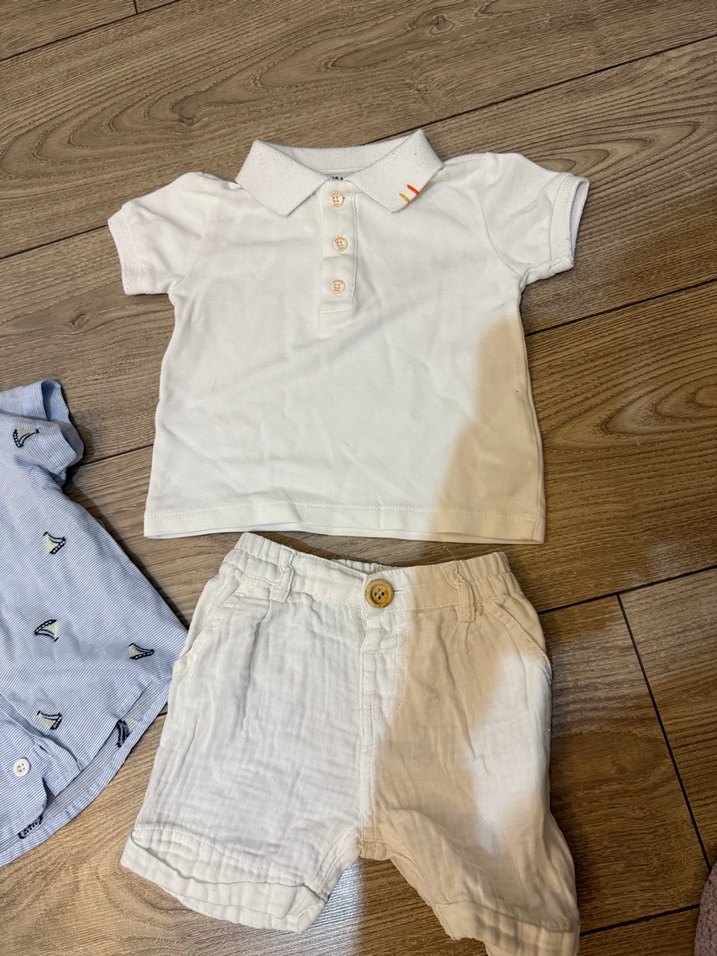 Bebek Erkek Kısa Kollu Pamuklu Takım - Görsel 2