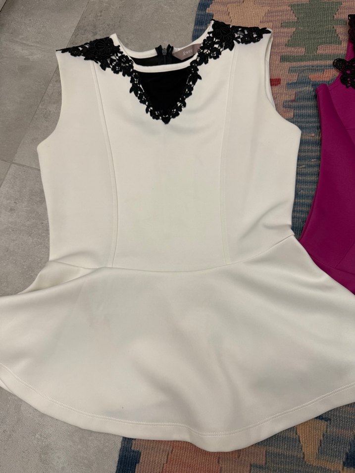 Dantelli Mini Kadın bluz - Üç Renk - Görsel 3