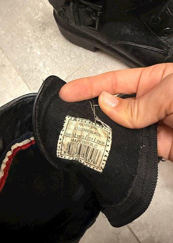 Tokalı Siyah Deri Punk Tarzı Kadın Bot - Görsel 6