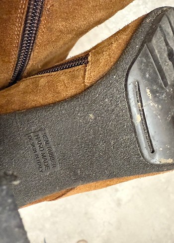 Kahverengi Süet Tokalı Kadın Bot - Görsel 3