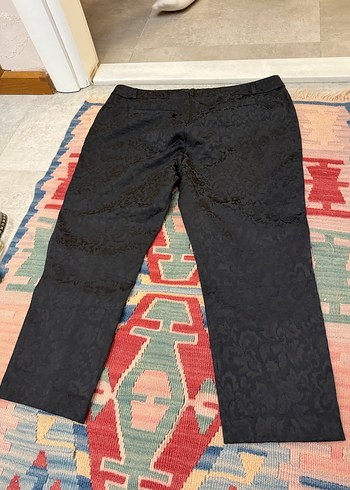 Siyah Dantel Detaylı Kadın Kumaş Pantolon - Görsel 7