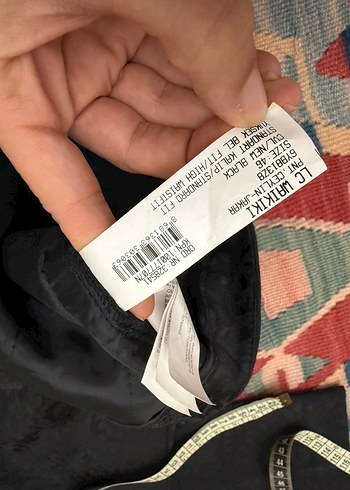 Siyah Dantel Detaylı Kadın Kumaş Pantolon - Görsel 6