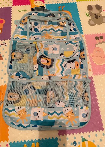 Araba İçi Bebek Çantası Organizeri Mavi - Görsel 2