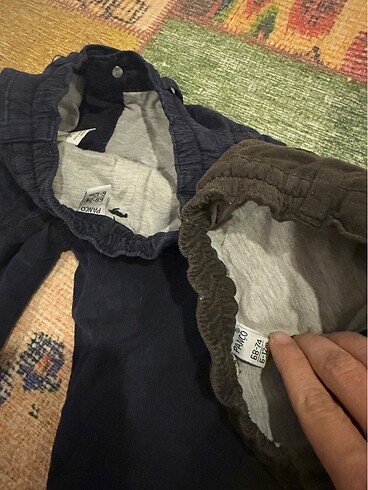 6 Ay Beden Panço kadife pantolon 2 adet