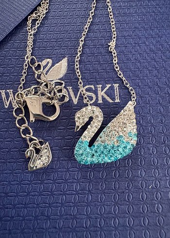  Beden mavi Renk Swarovski kolye