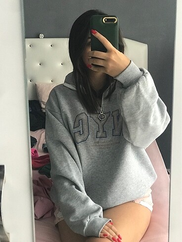 m Beden Gri oversize sweat