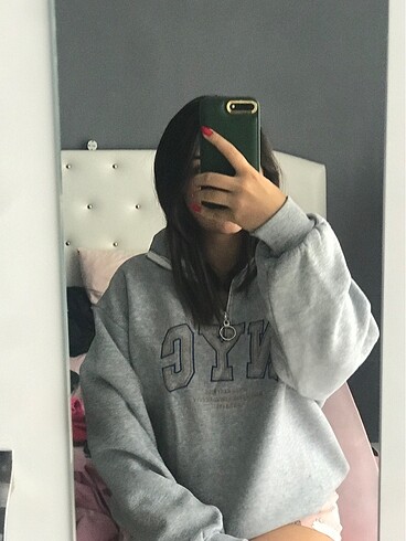 m Beden gri Renk Gri oversize sweat