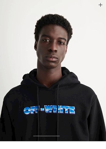 İthal Off White Beyaz Kapüşonlu Erkek Sweatshirt - Görsel 7