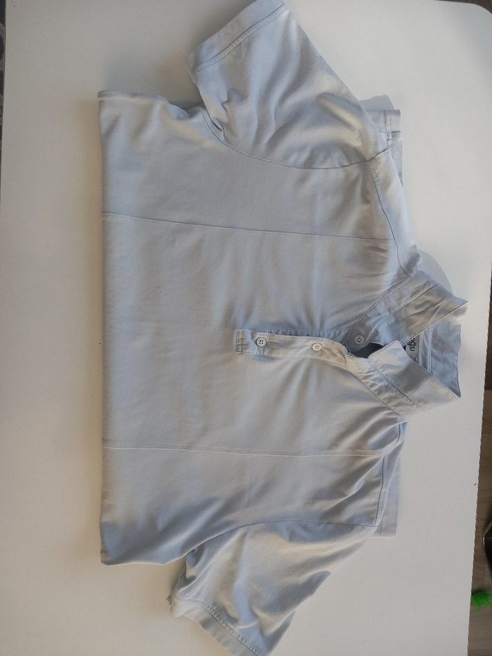 Gri Erkek Penye Kısa Kollu Polo Yaka  Tişört kiğılı marka - Görsel 2