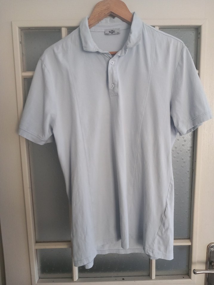 Gri Erkek Penye Kısa Kollu Polo Yaka  Tişört kiğılı marka - Görsel 4