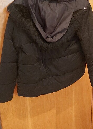 s Beden siyah Renk Siyah Kapüşonlu Mont