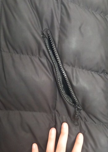 Siyah Kürklü Kadın Kışlık Mont - Görsel 3