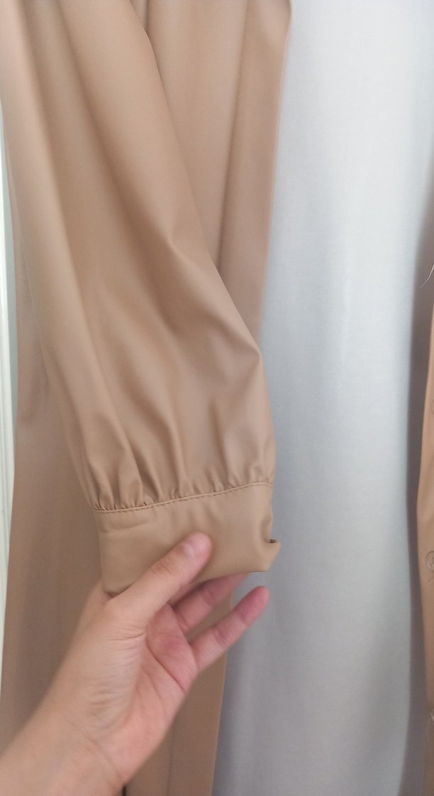 Bej Drapeli Uzun Kaban - Görsel 3