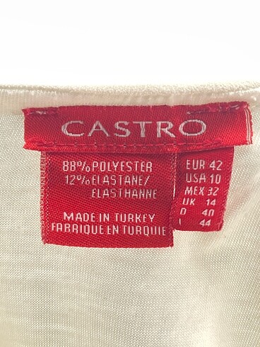 42 Beden beyaz Renk PreLoved Kısa Elbise %70 İndirimli.