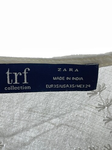 xs Beden beyaz Renk Zara Bluz %70 İndirimli.