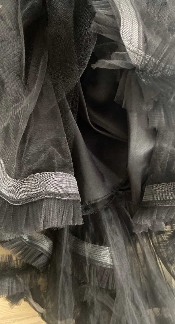 Fırfırlı Siyah çocuk abiye - Görsel 3