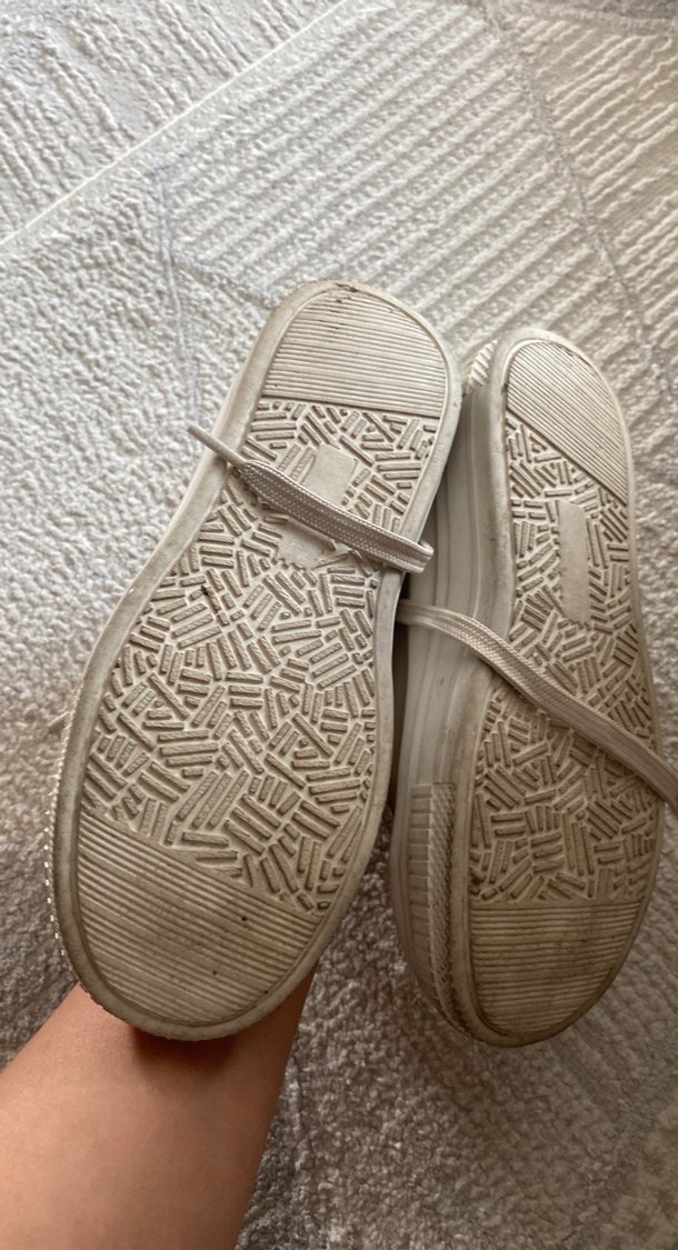 Gri Beyaz Bağcıklı çocuk Spor Ayakkabı - Görsel 3