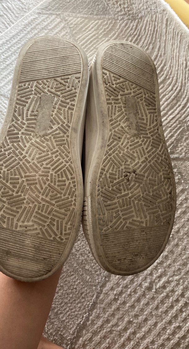 Krem bağcıklı çocuk spor ayakkabı - Görsel 3