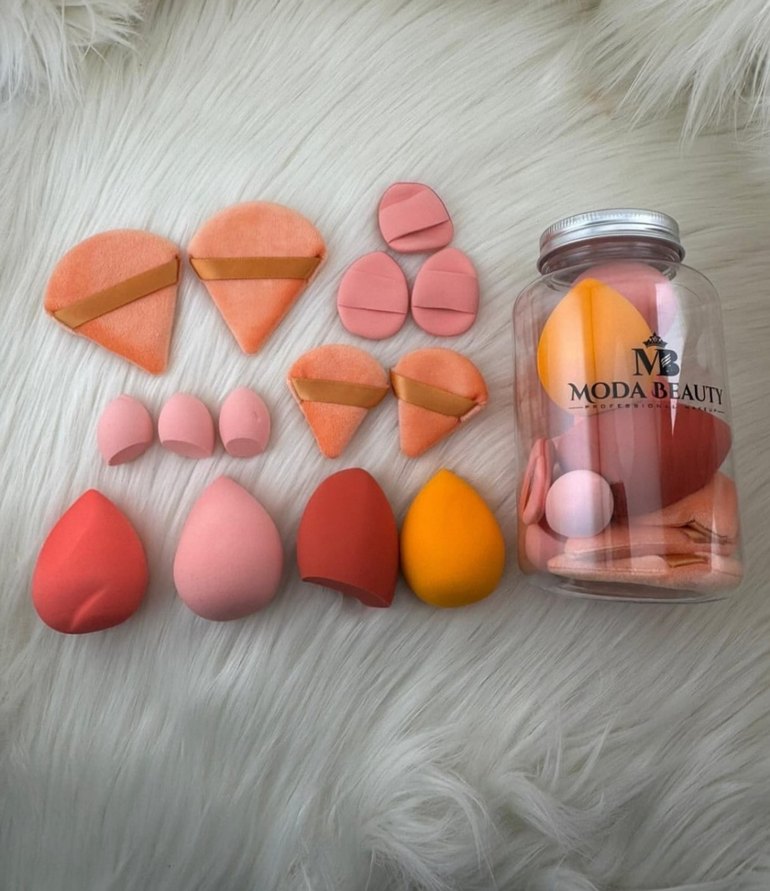 Moda Beauty Pembe Makyaj Süngeri Seti - Görsel 3