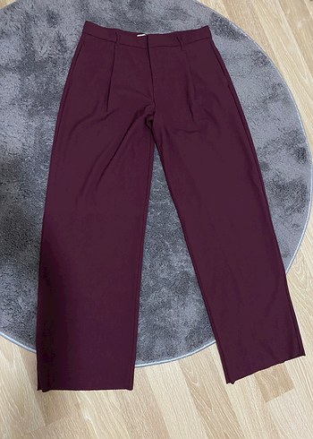 Bordo Kadın kumaş Pantolon