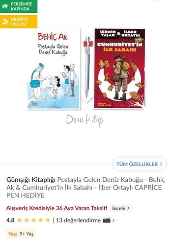Postayla Gelen Deniz Kabuğu ve Cumhuriyet'in İlk Sabahı Kitap