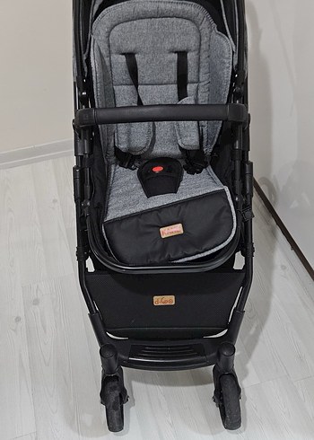 Gri Bebek Arabası ve Taşıma Koltuğu - Görsel 7