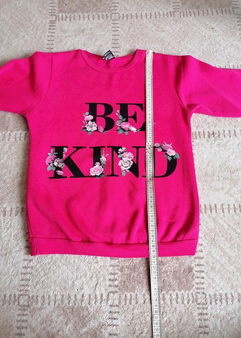 Kız Çocuk Pembe Baskılı Sweatshirt ve Siyah Eşofman - Görsel 3