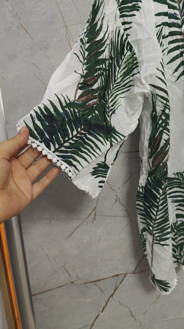 pamuklu pareo gömlek - Görsel 3