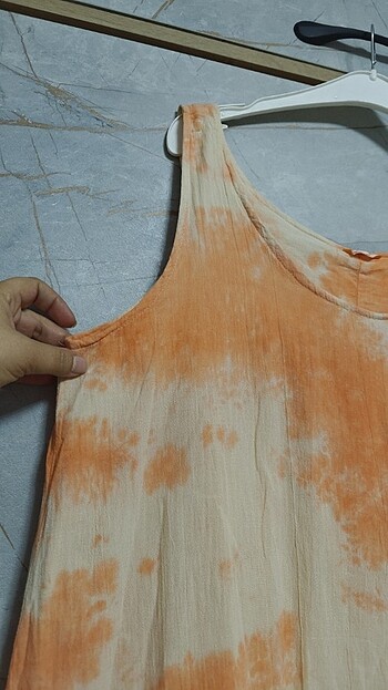 Keten elbise - Görsel 3