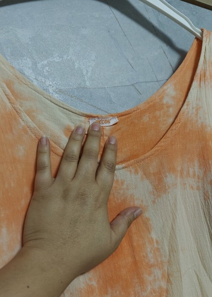 Keten elbise - Görsel 4