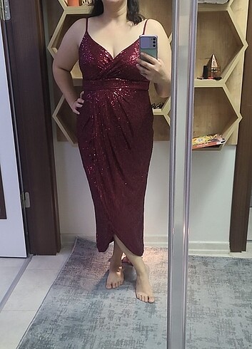 Zara Payetli gece elbisesi